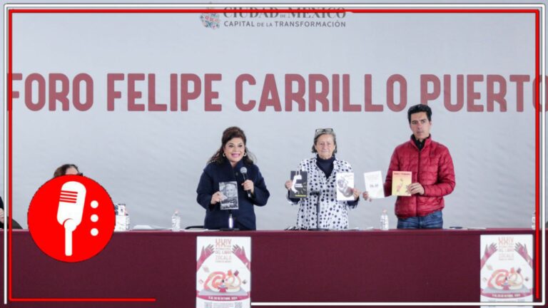 La Jefa de Gobierno de la CDMX presenta la XXIV edición de la FIL del Zócalo