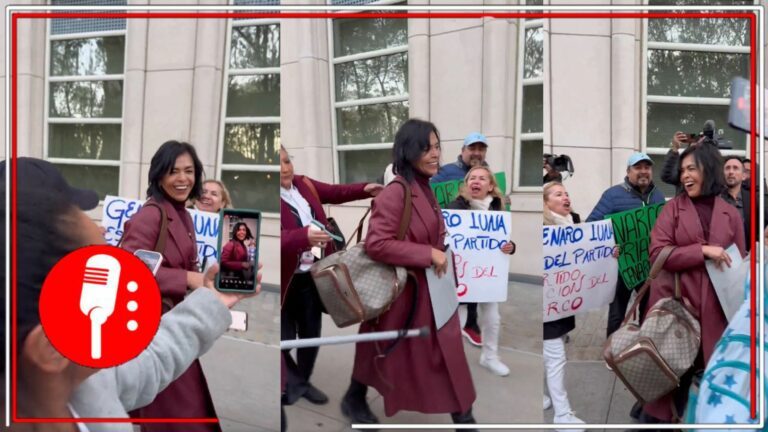 Manifestantes en Brooklyn arremeten contra Anabel Hernández, familia y abogado de García Luna tras sentencia