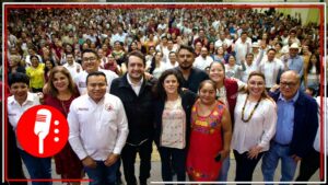 Luisa Alcalde recorre el sureste en el Tren Maya para asambleas informativas de Morena