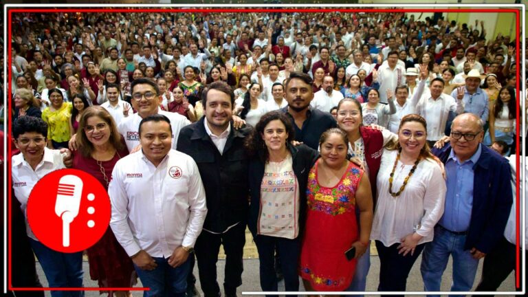 Luisa Alcalde recorre el sureste en el Tren Maya para asambleas informativas de Morena