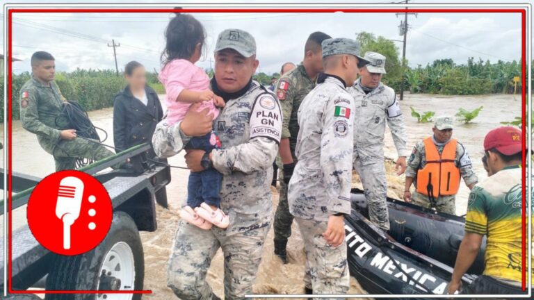 La Sedena y Guardia Nacional llegan a ayudar a Tabasco por inundaciones