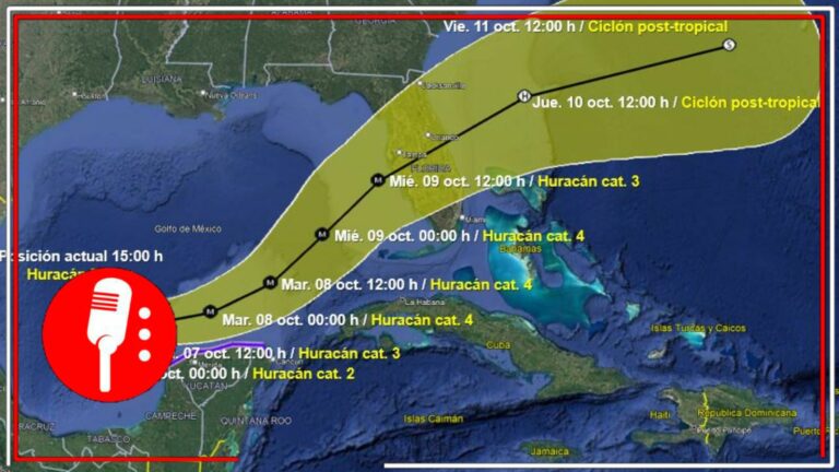 La tormenta tropical Milton evoluciona a huracán categoría 1