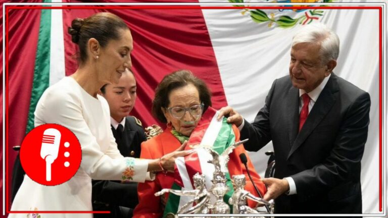 La presidenta Claudia Sheinbaum acude al funeral de Ifigenia Martínez