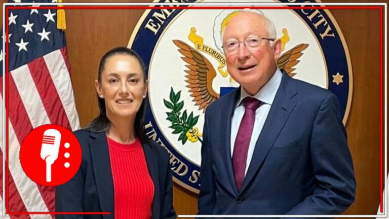 Ken Salazar que la reunión entre la presidenta Sheinbaum y empresarios genera confianza a EU