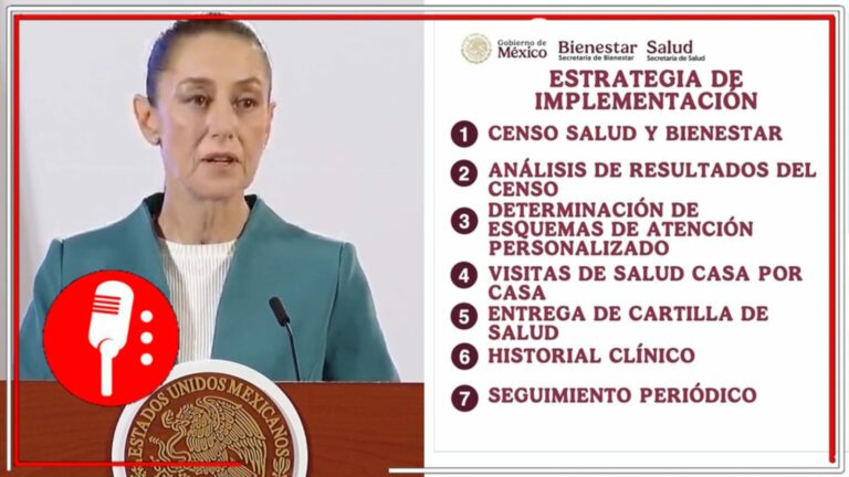 Para el pueblo, todo: La Presidenta Sheinbaum anuncia el programa “Salud Casa por Casa” en beneficio de adultos mayores y discapacitados