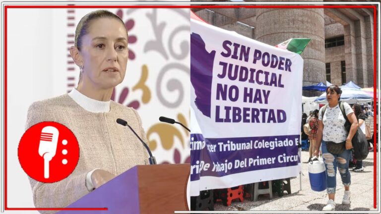 Con un aplauso irónico, la Presidenta Claudia Sheinbaum &#8220;celebra&#8221; que trabajadores del Poder Judicial levanten paro y se dignen desquitar su sueldo