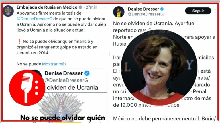 Dresser ruega que México tome postura contra Rusia, pero Embajada del gigante euroasiático le responde a la conservadora