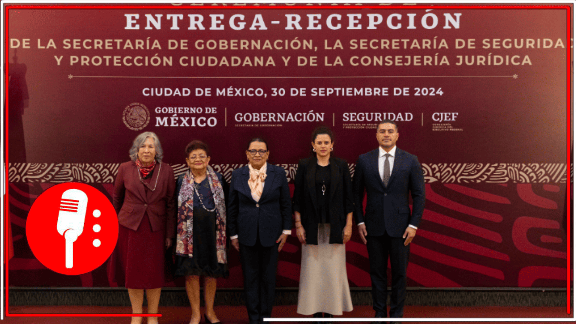 Se formaliza el relevo de titulares de Segob, SSPC y la Consejería Jurídica; Harfuch, Ernestina Godoy y Rosa Icela comienzan su gestión en el segundo piso de la 4T