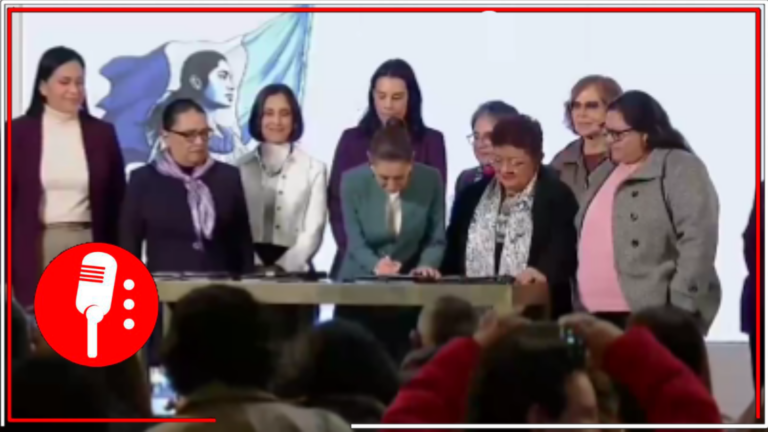 La presidenta Claudia Sheinbaum firma paquete de reformas constitucionales en favor de las mujeres