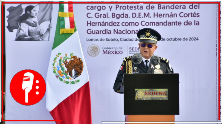 El general Hernán Cortés asume el puesto de Comandante Interino de la Guardia Nacional