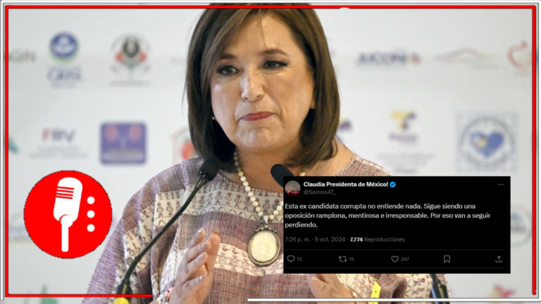 Xóchitl Gálvez lanza acusaciones sin fundamento contra Sheinbaum y usuarios en redes sociales la tunden