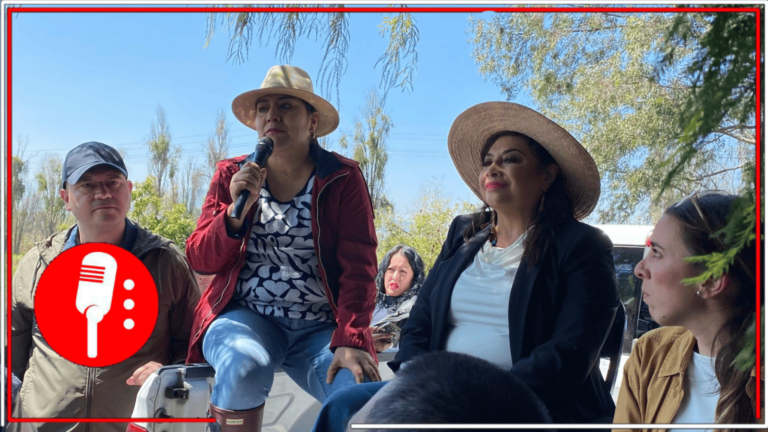Clara Brugada y la alcadesa Berenice Hernández visitan Ejido Mixquic y prometen apoyo integral a productores afectados por las lluvias