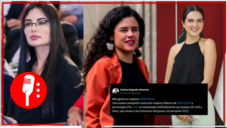 Carlos Augusto Jiménez exhibe campaña violenta y misógina contra mujeres líderes de MORENA impulsada por trolls y bots