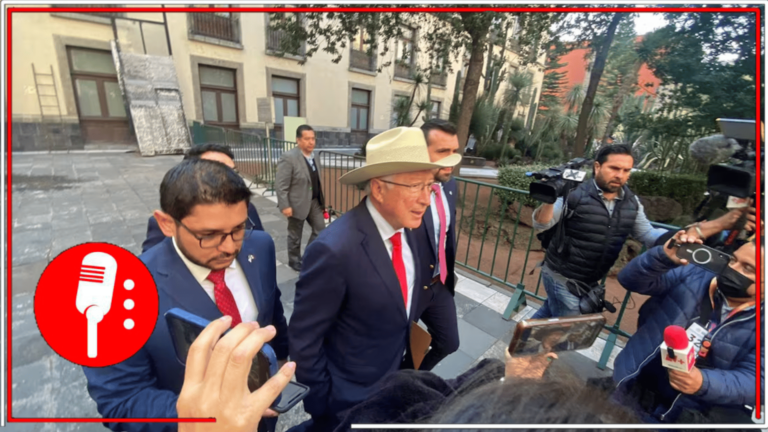 Ken Salazar regresa a Palacio Nacional tras recibir lección de soberanía por parte de AMLO y Sheinbaum