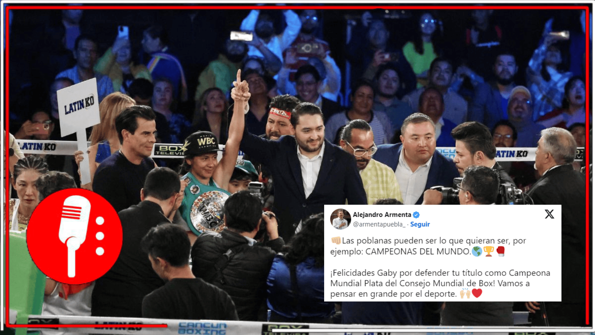 Alejandro Armenta reconoce triunfo de Gaby Sánchez en pelea por título plata del CMB
