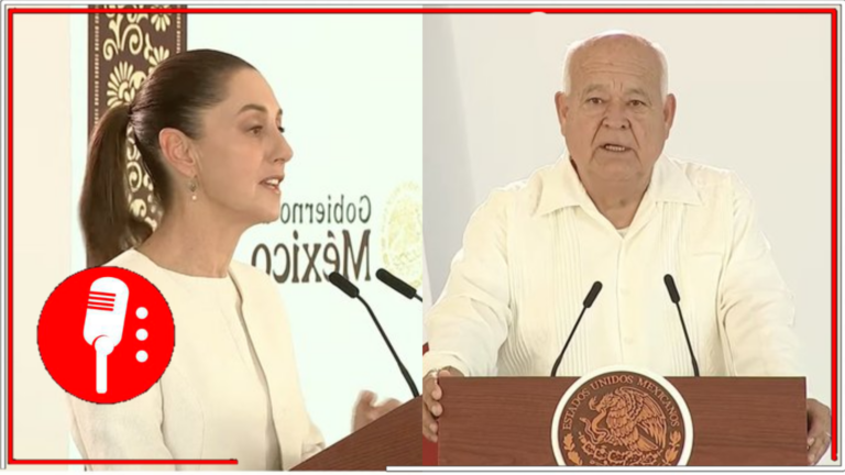 Víctor Castro abre la mañanera del pueblo en Baja California Sur junto a Claudia Sheinbaum para anunciar importantes proyectos de infraestructura