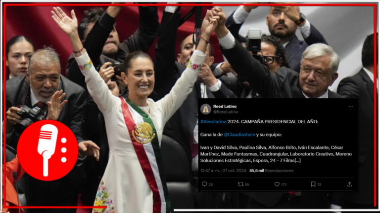 Claudia Sheinbaum y su equipo ganan el premio Reed Latino por la mejor campaña presidencial del año