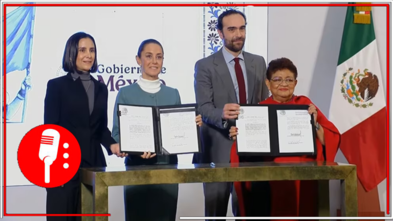 Claudia Sheinbaum firma decreto para devolver carácter público a Pemex y CFE, y nacionalizar trenes de pasajeros