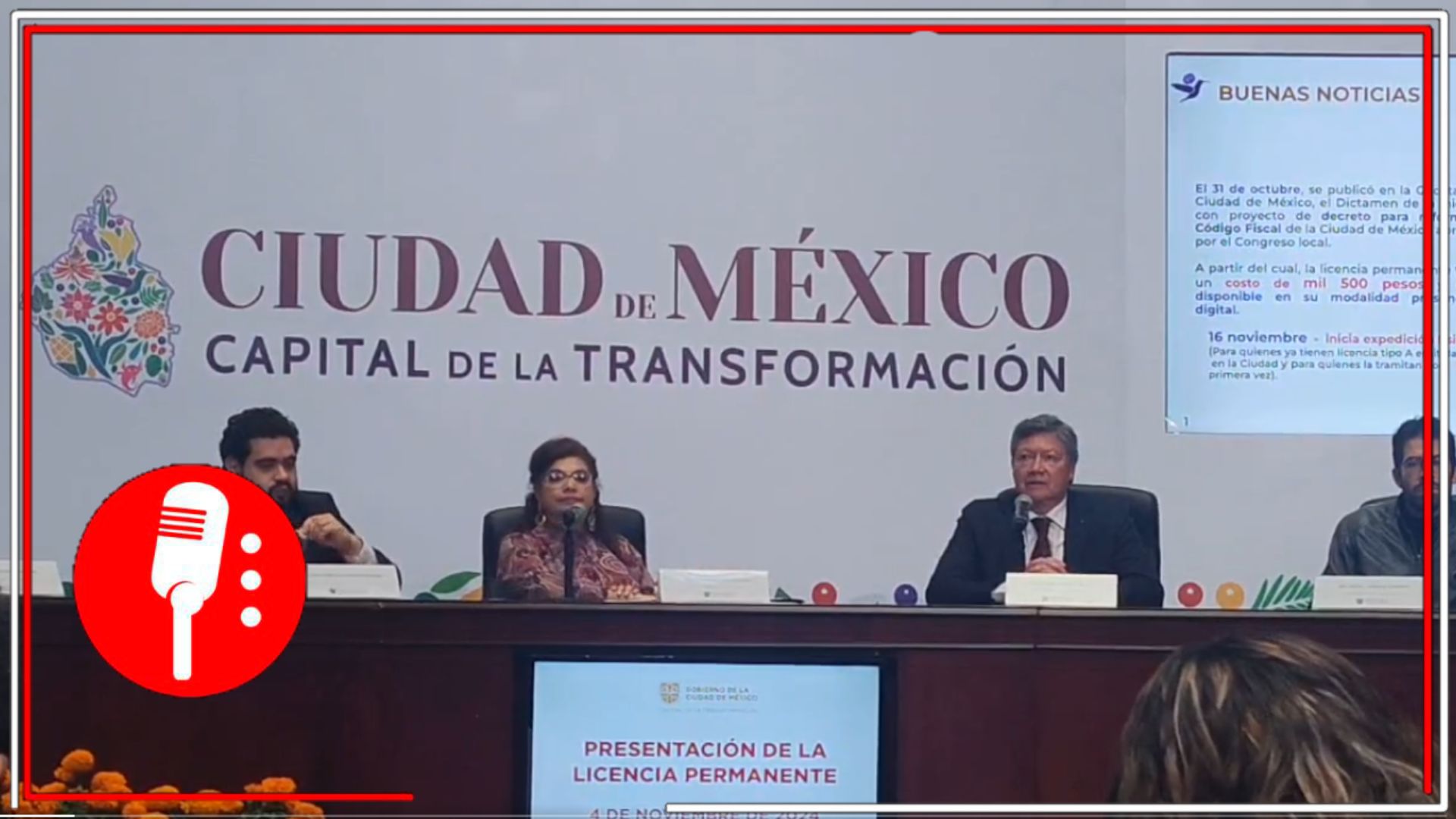 La jefa de Gobierno de la CDMX presentó la licencia de conducir permanente