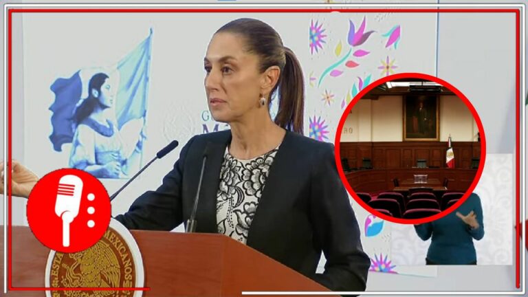 La Presidenta Claudia Sheinbaum asegura que es la SCJN que se está sobrepasando en sus funciones