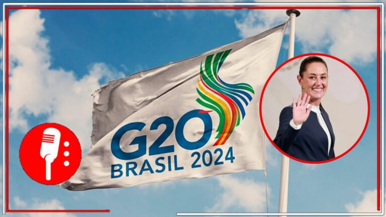 La presidenta de México participará en la cumbre del G20 en Brasil