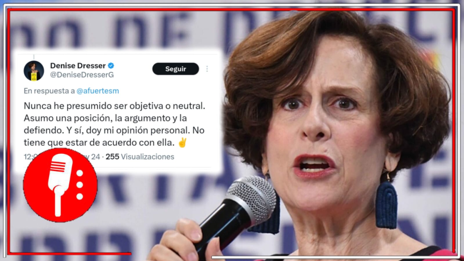 Denise Dresser ahora se entromete en las elecciones de EE.UU. y admite que ella nunca ha sido objetiva o neutral; “y sí, doy mi opinión personal”, sentenció