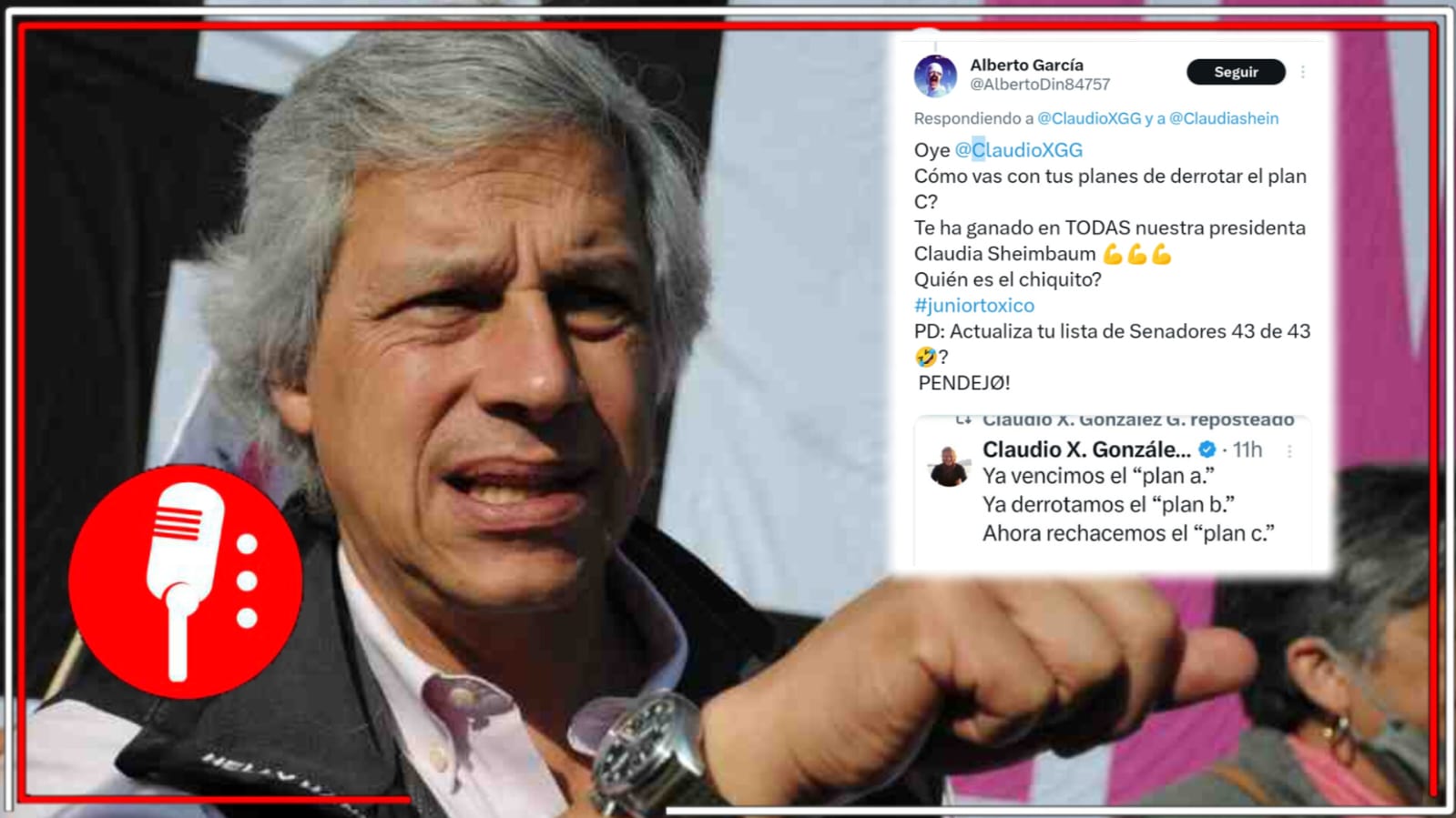 “Te ha ganado todas nuestra Presidenta ¿Quién es el chiquito?”: tunden a Claudio X. González por ofender a Sheinbaum tras la reelección de Rosario Piedra