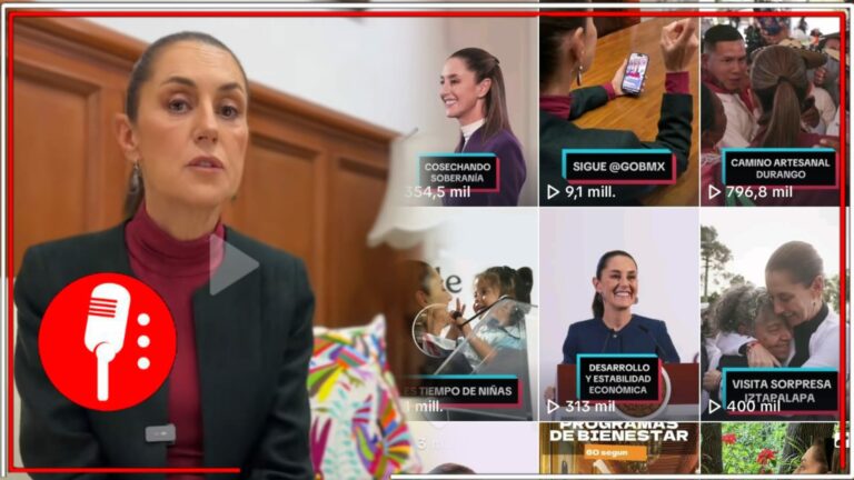 Con 5.8 millones de seguidores y 94.7 millones de &#8220;me gusta&#8221;, la Presidenta Sheinbaum se ha consolidado en TikTok