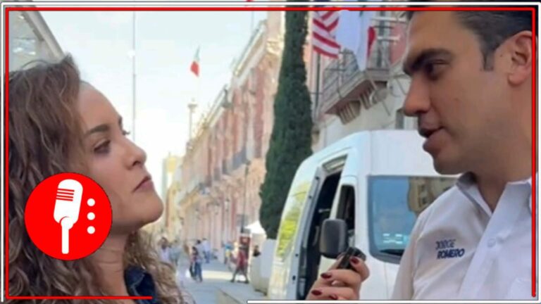 Reportera acorrala a Jorge Romero, líder del “Cártel Inmobiliario”. No le quedó más que huir de las certeras preguntas de Ale Salazar