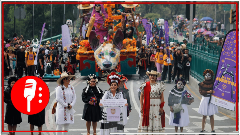 Clara Brugada inaugura el Gran Desfile de Día de Muertos en la Ciudad de México, un tributo cultural y festivo a la tradición mexicana