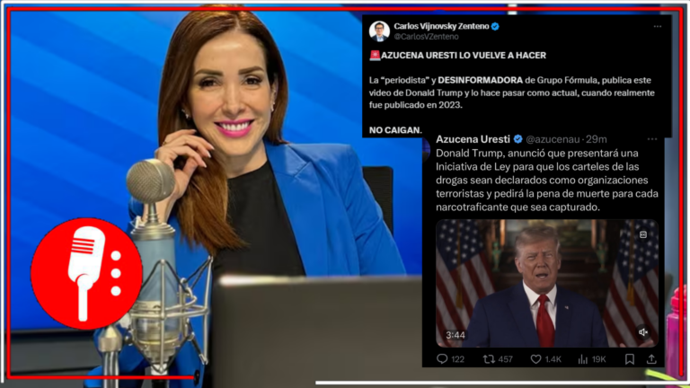 Desmienten a Azucena Uresti en su intento de reproducir la narrativa de &#8220;narcoterrorismo&#8221; con un vídeo de Trump publicado en 2023