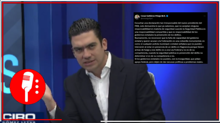 César Gutiérrez Priego responde a Jorge Romero, y lo exhibe por evadir responsabilidad en seguridad pública