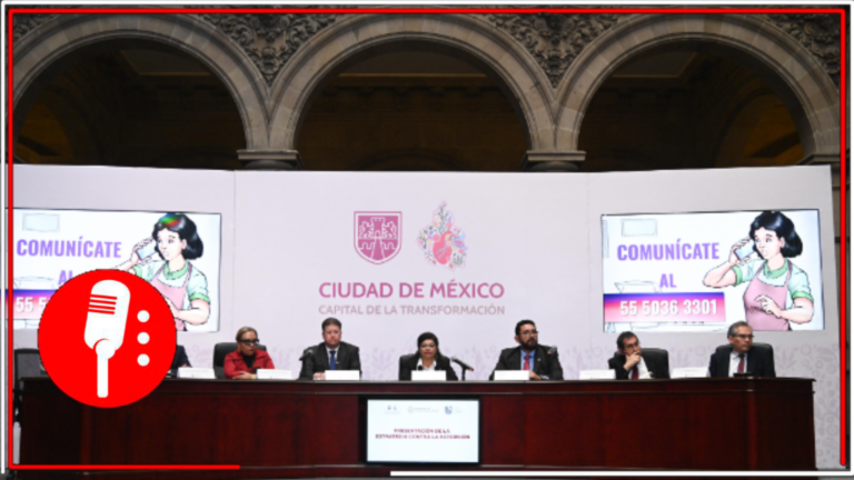 Clara Brugada presenta su estrategia para erradicar la extorsión en la capital del país