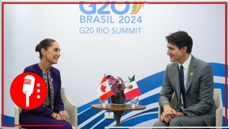 Claudia Sheinbaum y Justin Trudeau refuerzan relación bilateral en el marco del G20