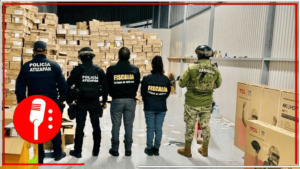 Decomisan mercancía valuada en 9 millones en Atizapán, gracias al rastreo GPS en operativo conjunto de fuerzas de seguridad