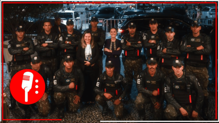 Claudia Sheinbaum comparte fotografías con la policía federal de Brasil e integrantes de la policía del ejército tras la Cumbre del G20
