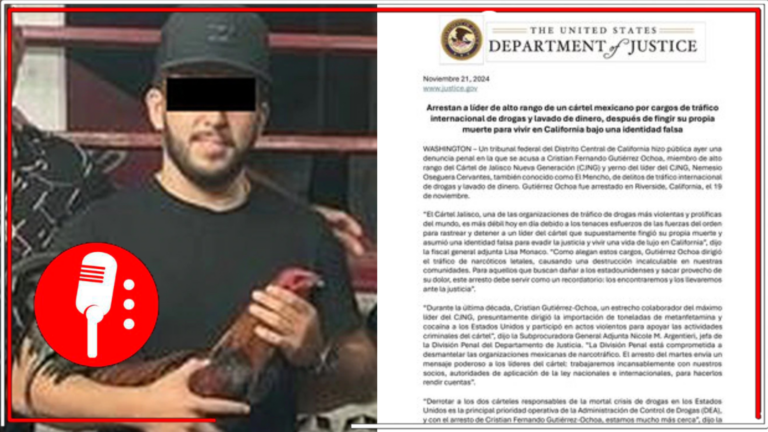 Detienen en EE.UU. a líder de cártel mexicano que fingió su muerte para evadir la justicia