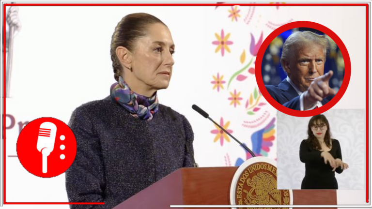 Claudia Sheinbaum descarta guerra arancelaria con Trump y reafirma estrategia migratoria para atender causas y apoyar a migrantes