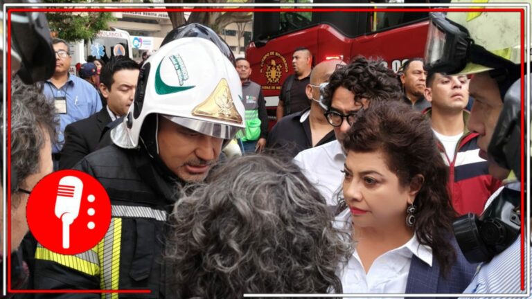 Acude jefa de Gobierno Clara Brugada, en apoyo de alcaldía Benito Juárez tras incendio en bodega