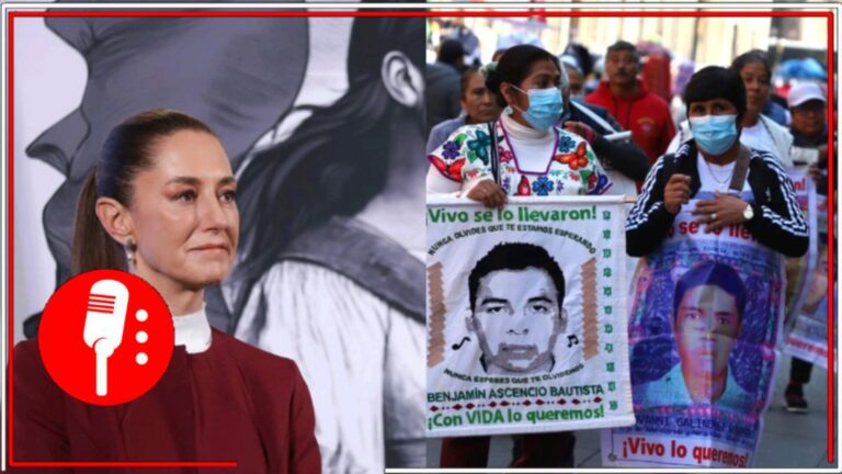 Madres y padres de los 43 Normalistas de Ayotzinapa, aceptan la nueva ruta de investigación propuesta por la Presidenta Claudia Sheinbaum