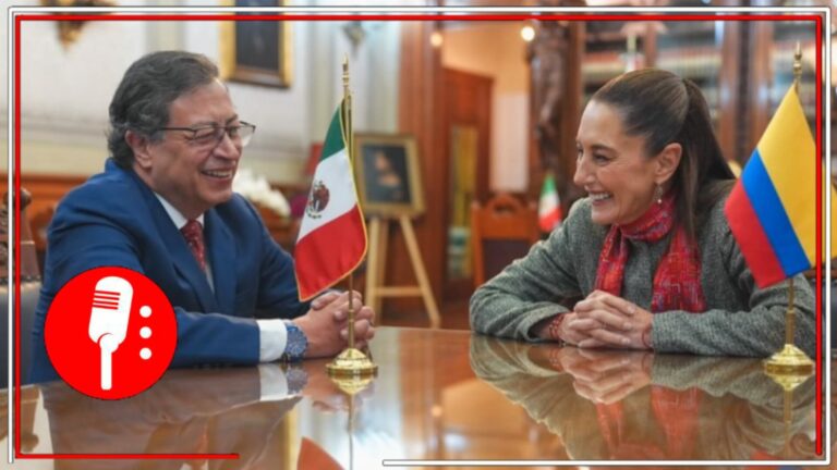 Claudia Sheinbaum y Gustavo Petro se reúnen en Palacio Nacional para fortalecer lazos bilaterales entre ambas naciones
