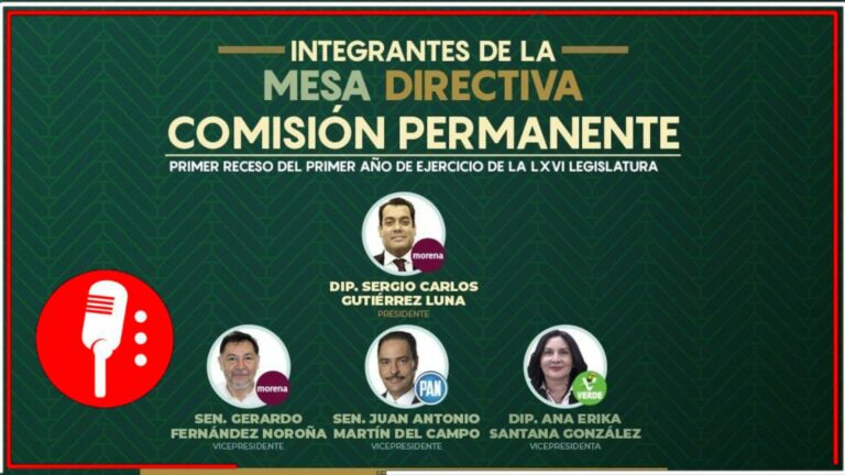 Quedó instalada la Comisión Permanente del Congreso de la Unión