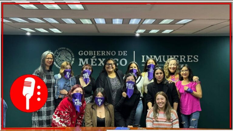 La secretaria de Mujeres, Citlalli Hernández, se reunió con las estudiantes del IPN que están luchando contra la violencia digital de género
