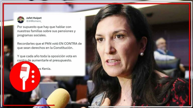 Tunden a Kenia López Rabadán por publicación sobre abuelitos y pensiones del bienestar