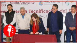 Firma gobernadora Margarita González Saravia convenio histórico para tecnificar riego en Morelos