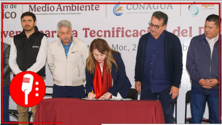 Firma gobernadora Margarita González Saravia convenio histórico para tecnificar riego en Morelos