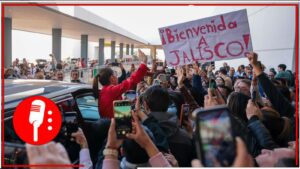 Reciben a la Presidenta Claudia Sheinbaum con grandes muestras de afecto en Jalisco