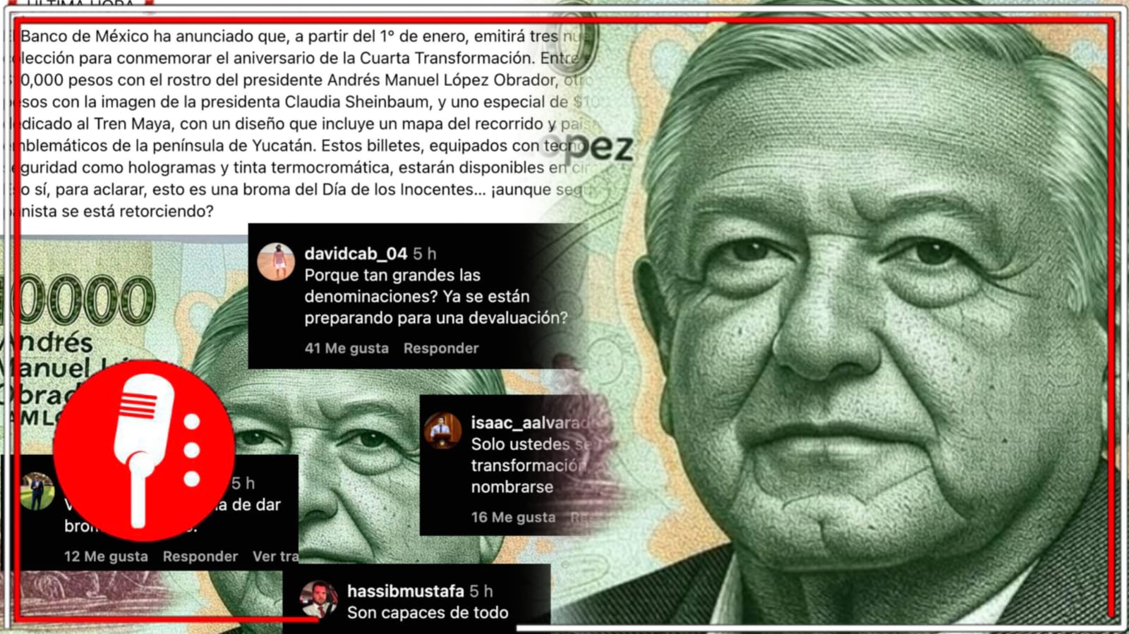 Si pensaron que Xóchitl de verdad competía por la Presidencia: Se burlan de los “derechairos” por creerse que habría nuevos billetes con las imágenes de AMLO, Sheinbaum y el Tren Maya