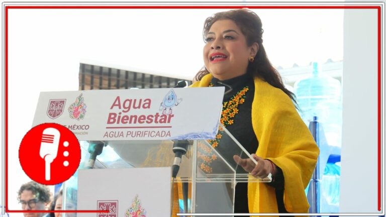 Clara Brugada Presenta la primera potabilizadora de Agua Bienestar, una medida de apoyo a la par que se mejora la distribución del vital liquido en la capital