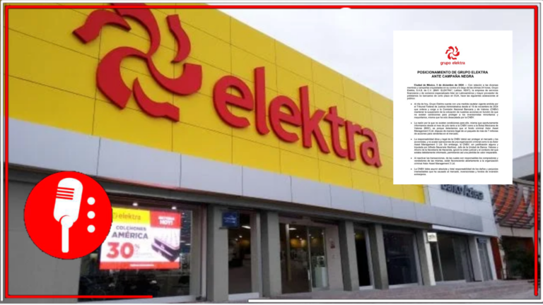 Grupo Elektra se victimiza tras suspensión de acciones en la BMV y acusa &#8220;campaña negra&#8221; en su contra